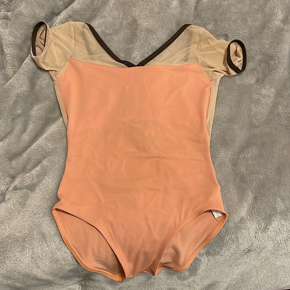 Yumiko Medium Leotard Masha Style in T-Angora (peach) Bust Lining, HC